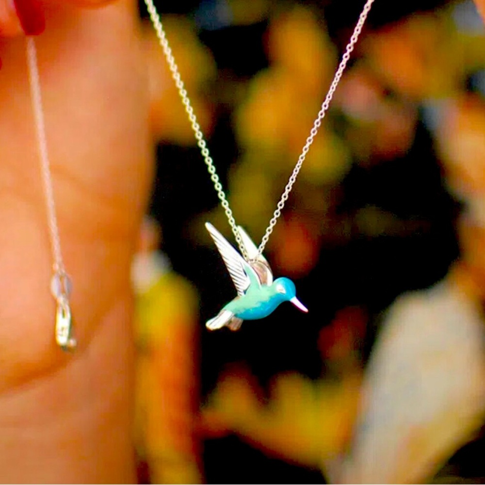 Hummingbird necklace